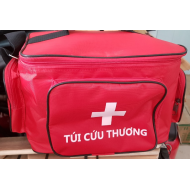 Túi sơ cấp cứu, túi cứu thương chuyên dụng, túi y tế loại A cho 25 người (Màu đỏ)